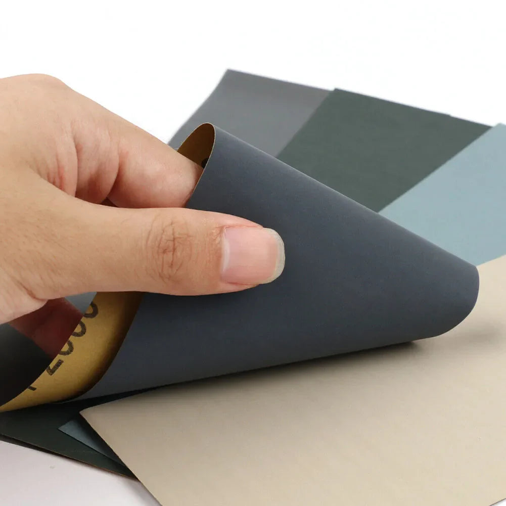 5-Pack Wet & Dry Sandpaper 2000–7000 Grit | Silicon Carbide