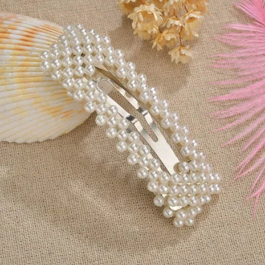 10pcs Pearl Flower Hair Clips Barrettes Set for Women & Girls Hair Clips Set Peaceful Pleasures Health and Wellness B