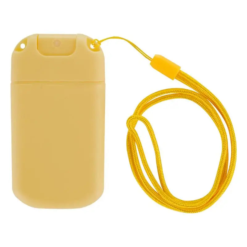 30ml Card Type Spray Bottle Refillable Perfume Atomizer Travel Cosmetic Personal Care with Nylon Lanyard 1 Piece Peaceful Pleasures Health and Wellness Yellow