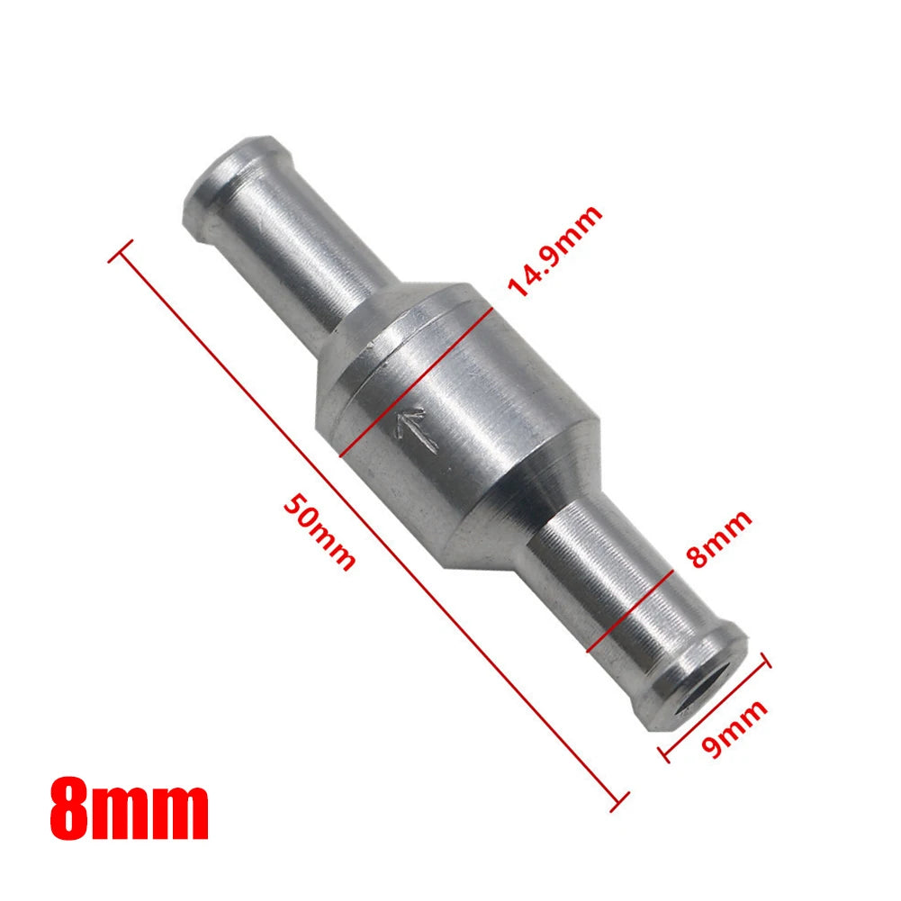 6- Inline Way Non-return Check Valve Auminium Fuel Water Gas Air