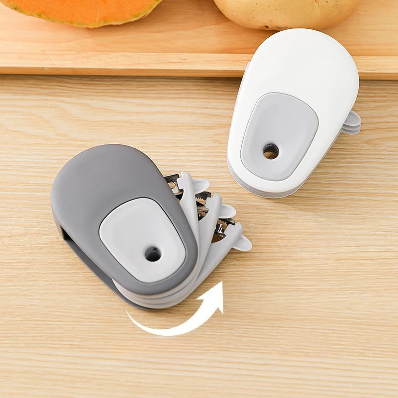 3-in-1 Portable Fruit Vegetable Peeler Paring Knife Scraper Vegetable Peeler Knife Peaceful Pleasures Health and Wellness