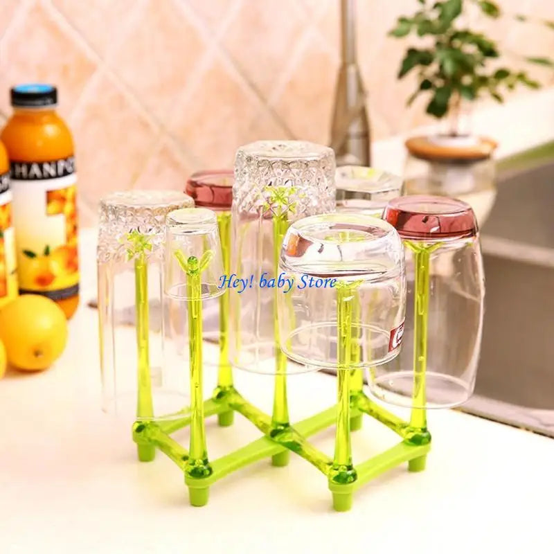 Baby Bottle Drying Rack with Tray – 7-Slot Countertop Holder