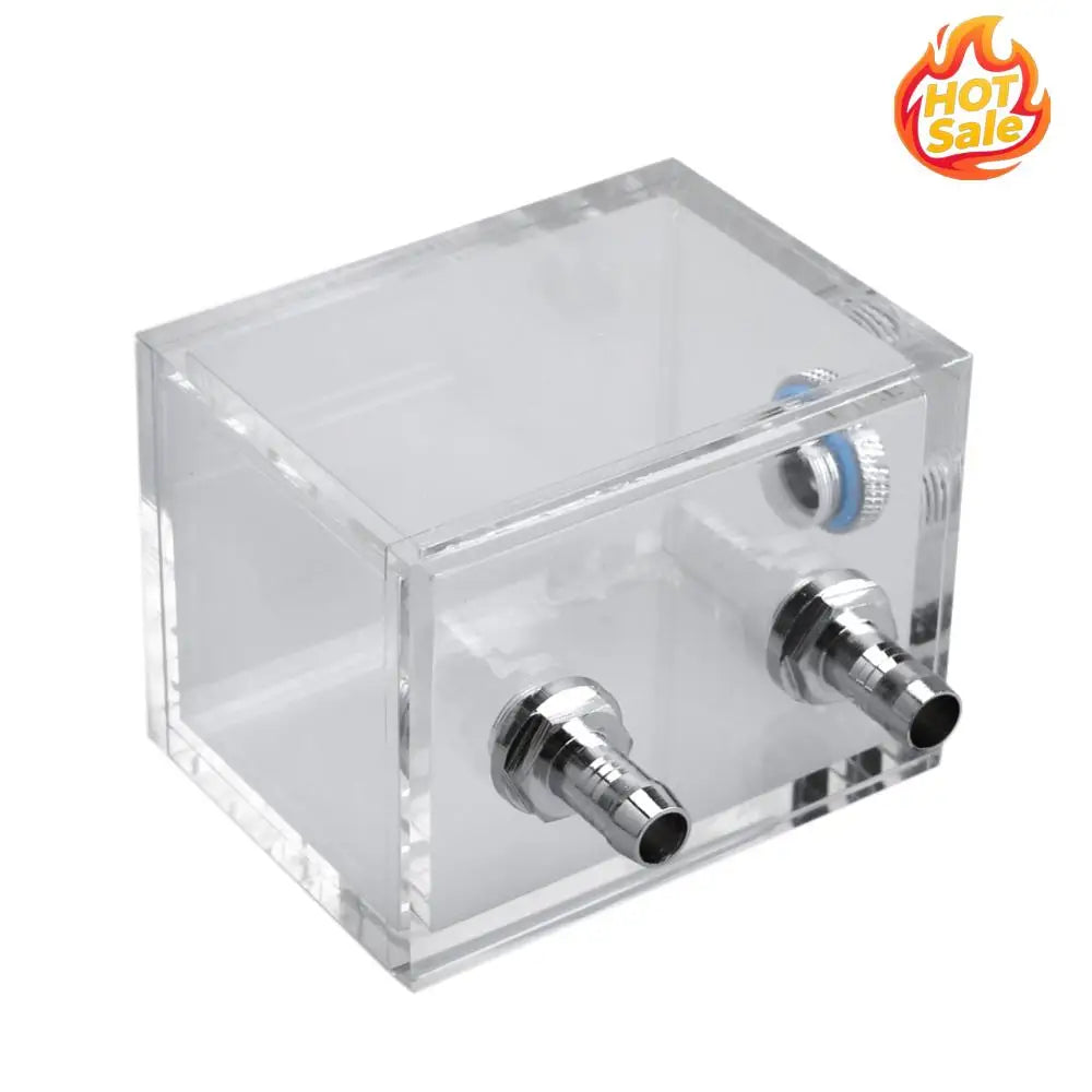 200ml PC Water Cooling Reservoir G1/4 Acrylic Tank & Fan Block