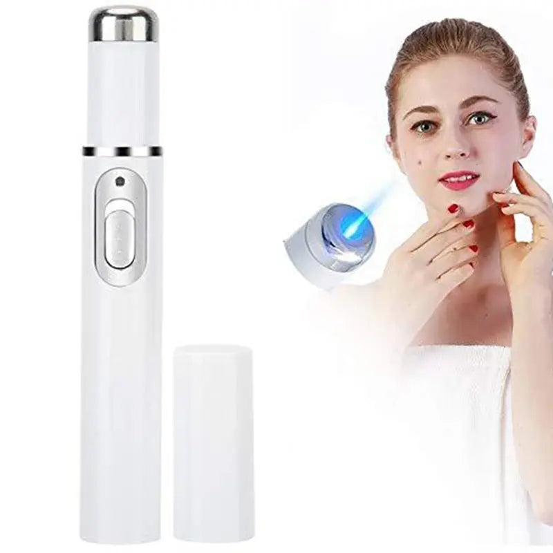 Facial Beauty Device Eye Massager Blue Light Black Eye Circles Facial Care Tool Lightening Texture Maintaining Eye Bags Peaceful Pleasures Health and Wellness WHITE
