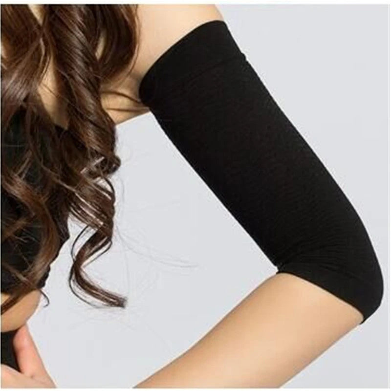 Women Elastic Compression Arm Shaping Sleeves Slimming Arm Shaperwear Weight Loss Elbow Massager Arm Wraps Peaceful Pleasures Health and Wellness