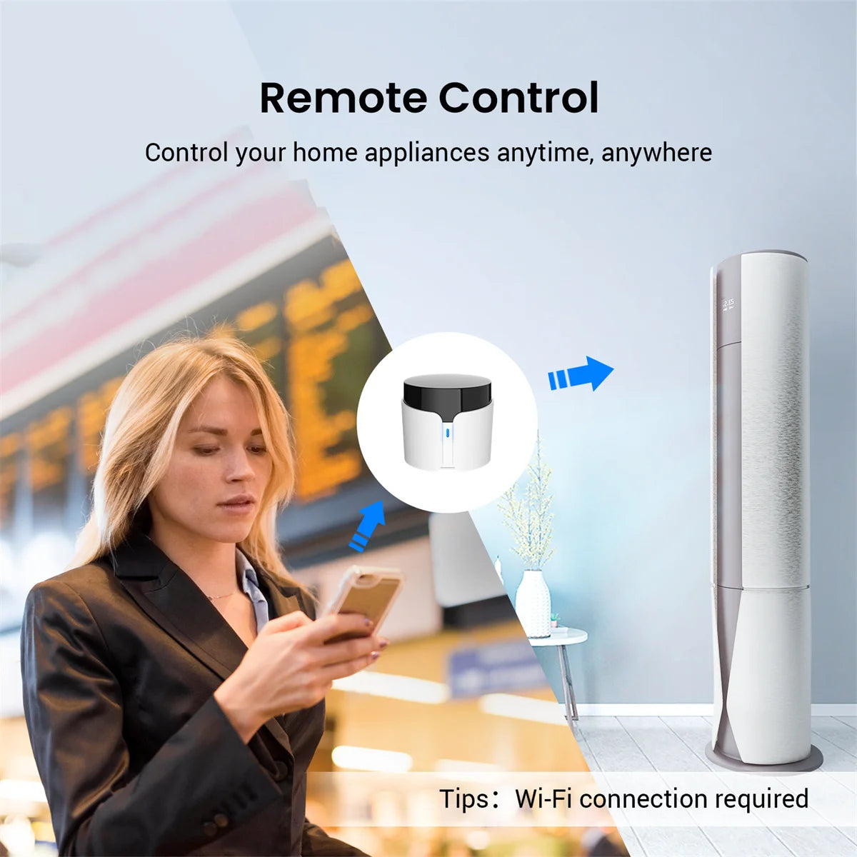 Broadlink RM5 plus Wifi Universal Infrared Remote Voice Control Work With Alexa & Google Home Smart Home Hub for TV AC and Audio Peaceful Pleasures Health and Wellness