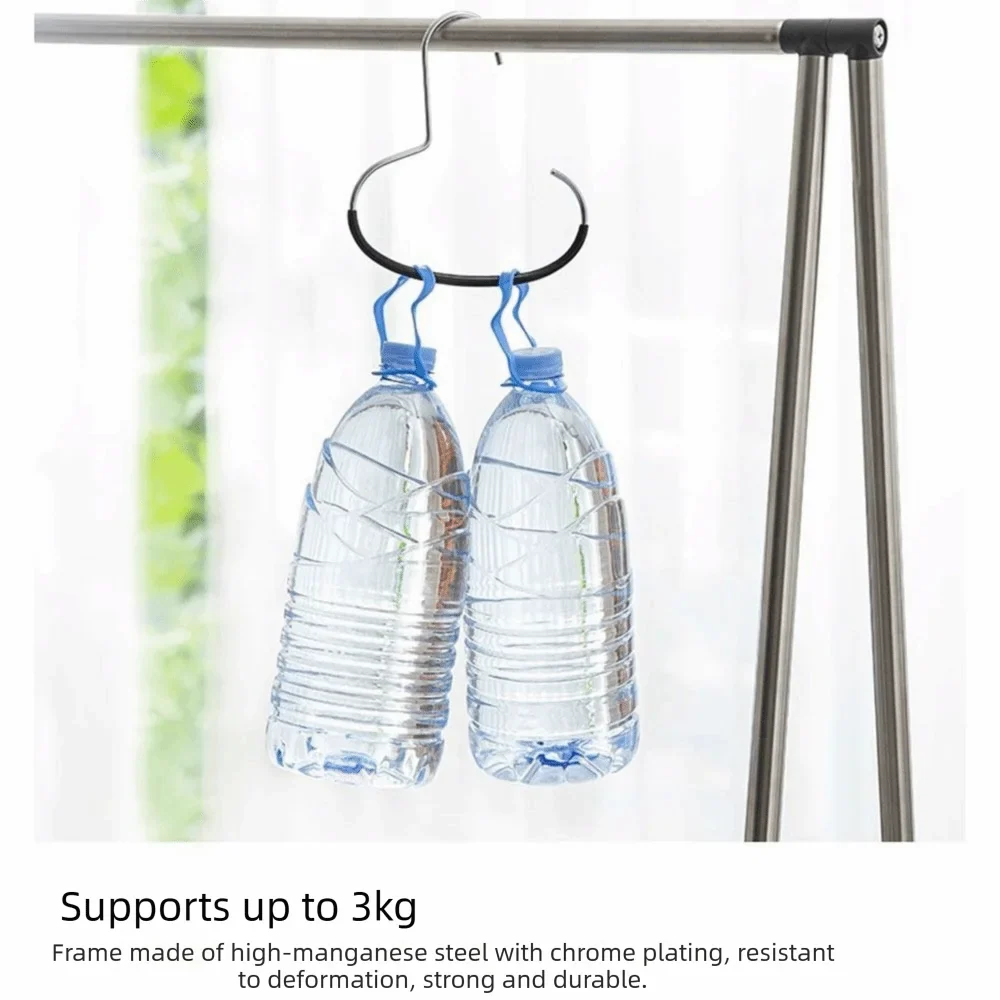 5-Pack Metal Hat Hangers – Non-Slip Closet Ring Hooks