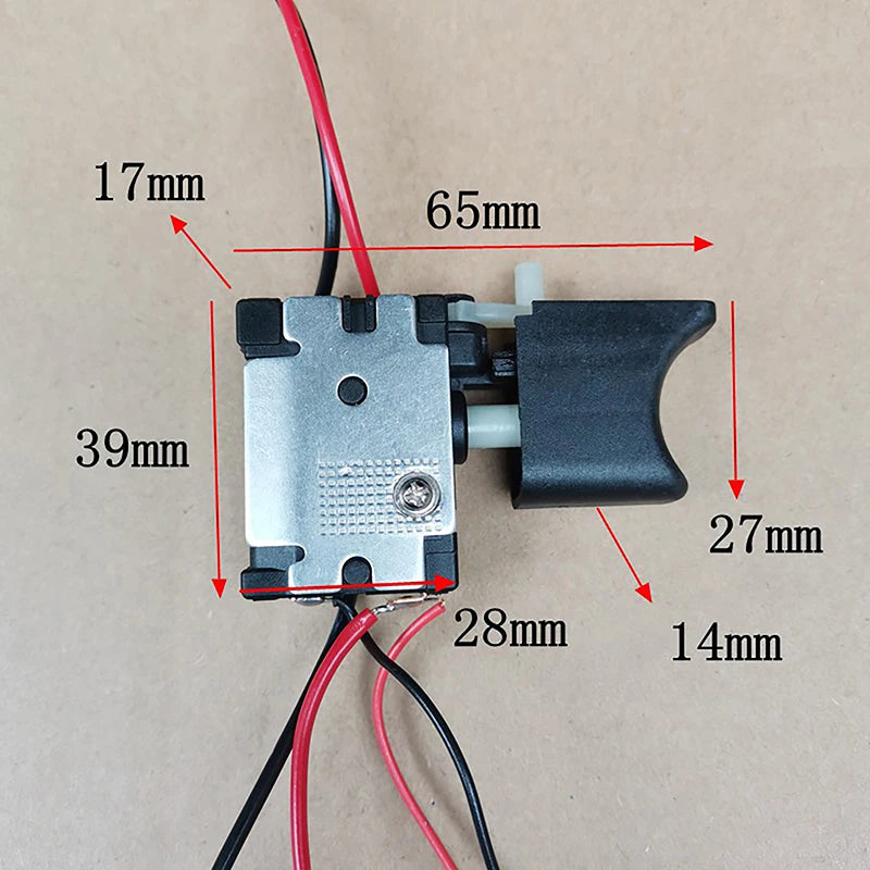 New Electric Drill Dustproof Speed Control Push Button Trigger SDC Cordless Drill Switch Peaceful Pleasures Health and Wellness onesize 1pc