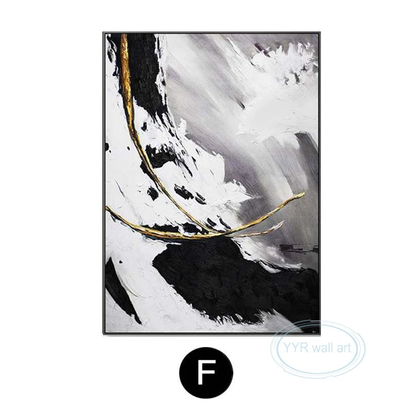 Hot Selling Gold Foil Decorative Mural 100% Handmade Canvas Wall Art Oil Painting Nordic Modern Minimalist Poster for Home Hotel Peaceful Pleasures Health and Wellness No frame 130cmx250cm
