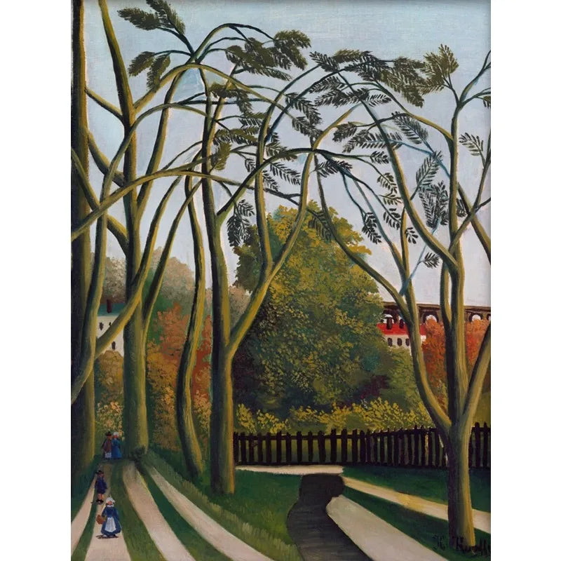 Henri Rousseau Merry Jesters Tropical Jungle Canvas Wall Art Canvas Wall Art Peaceful Pleasures Health and Wellness 4 30x40cm Unframed