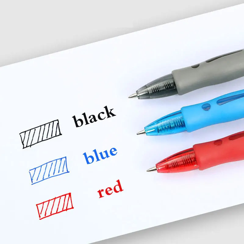 Retractable Gel Pens Set 6/13pcs – Black Red Blue Ink 0.5mm