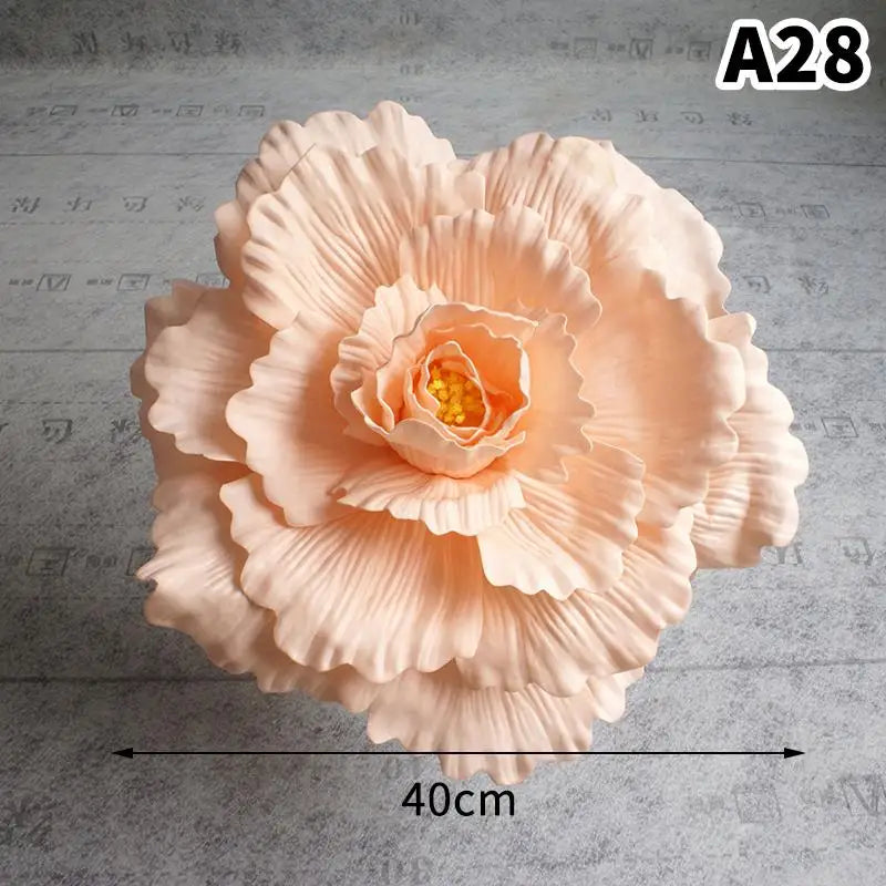 PE Foam Simulation Rose Flower Heads | Wedding & Party Decor