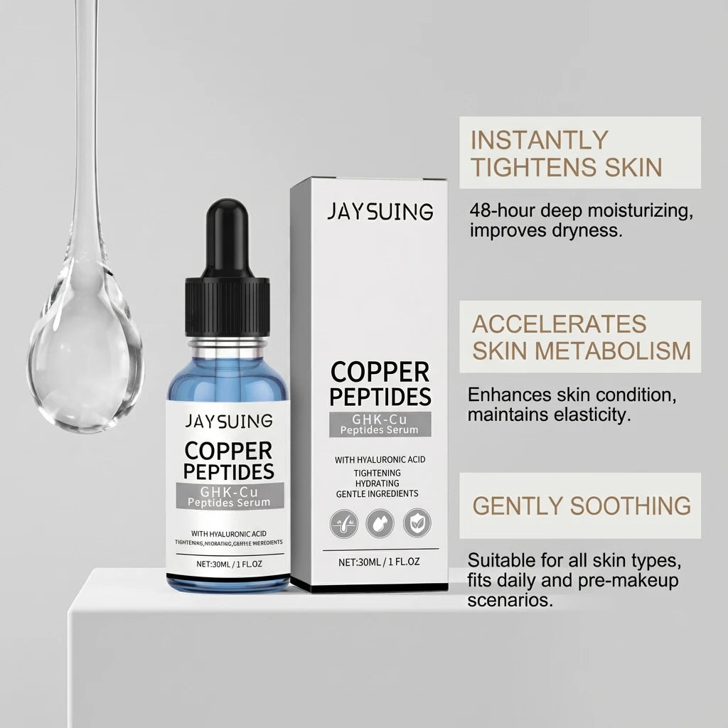 Copper Peptide & Hyaluronic Acid Face Serum | Firm & Hydrate