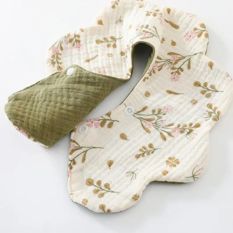 6-Layer Cotton Baby Drool Bib – Soft Burp Cloth for Newborns