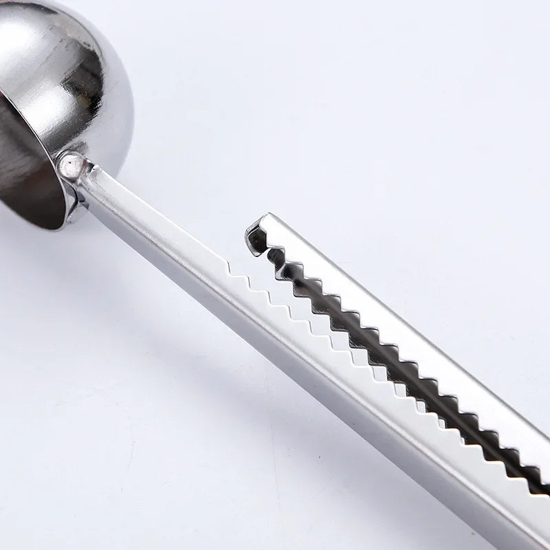Stainless Steel Coffee Measuring Spoon with Bag Clip