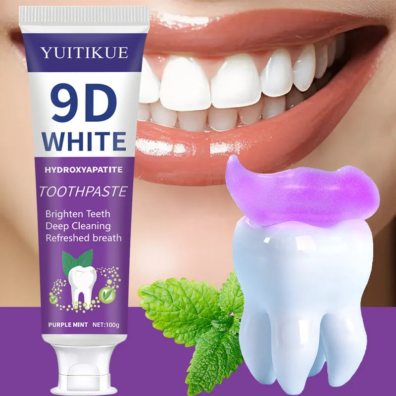 Purple Whitening Toothpaste | Stain Removal & Fresh Breath 100g Whitening Toothpaste Peaceful Pleasures Health and Wellness