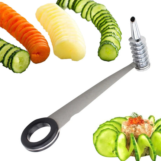 Handheld Vegetable Spiral Slicer – Stainless Steel Spiralizer Vegetable Spiralizer Peaceful Pleasures Health and Wellness