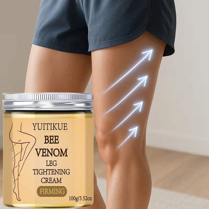 Leg Tightening Cream, Yuitikue 100g Bee Venom Firming Cream for Legs, Natural Skin Tightening & Moisturizing Body Care Peaceful Pleasures Health and Wellness