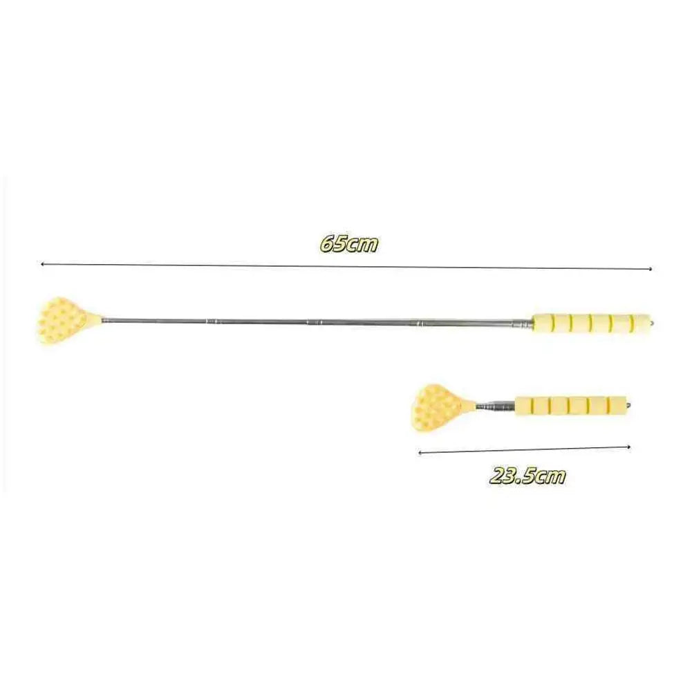 Extendable Cactus Back Scratcher With Two Size Spikes Retractable One Hand Itch Stick For Men Women Portable Point Massager Peaceful Pleasures Health and Wellness