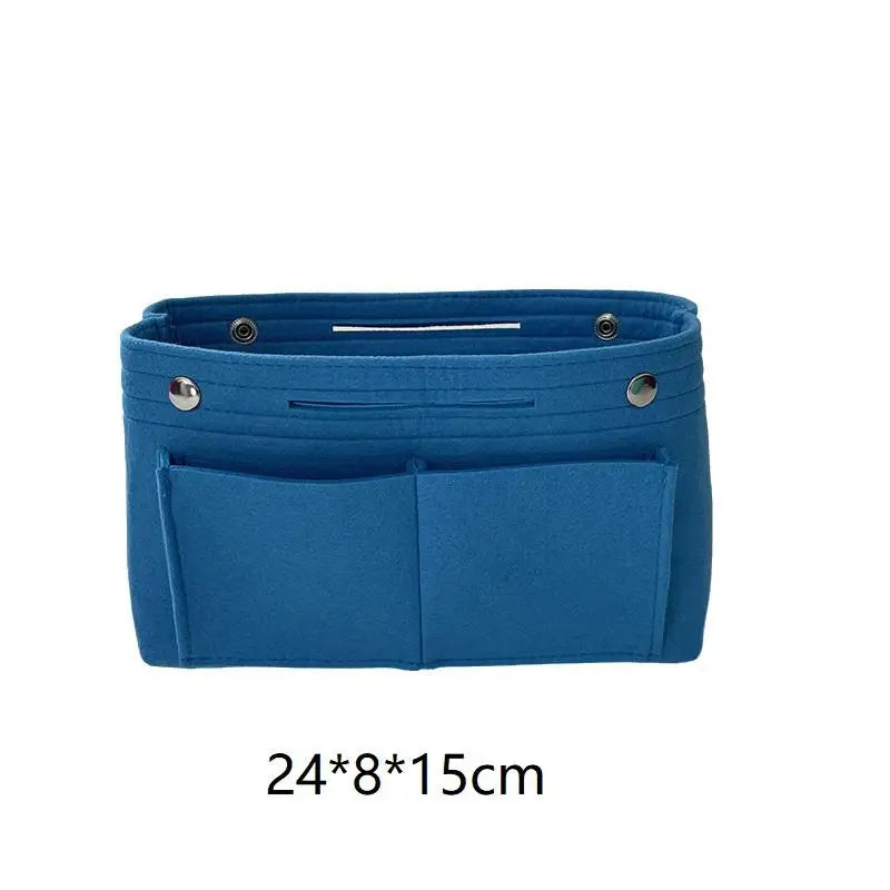 Felt Insert Bag Organizer | Multi-Pocket Travel Cosmetic Tote