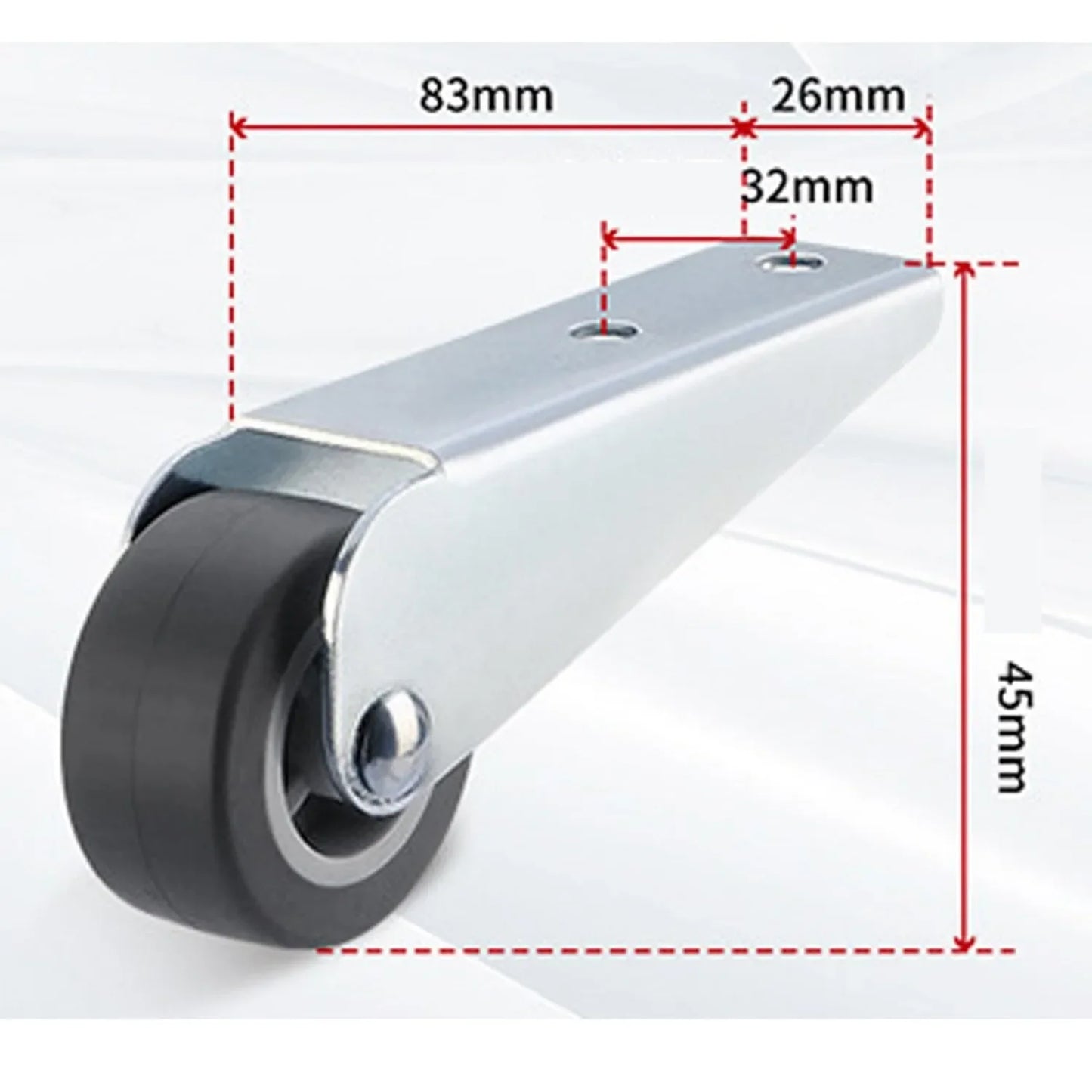 Directional Furniture Caster Wheels 0.8 & 1.6 Inch | 1–50 Pack