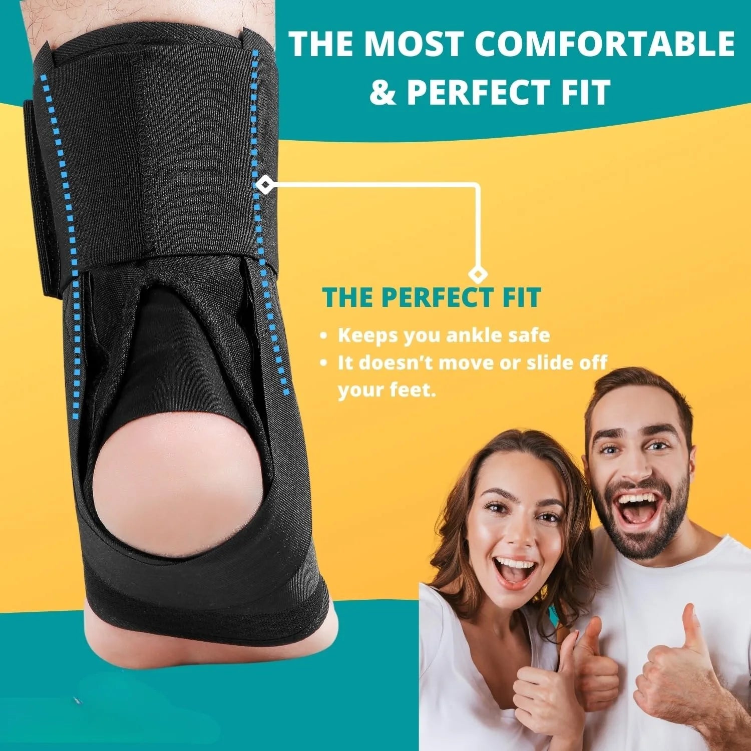 1Pcs Adjustable Lace-Up Ankle Support, Suitable for Both Men And Women - Breathable Sports with Flexible Stability ,, Non-Slip Peaceful Pleasures Health and Wellness