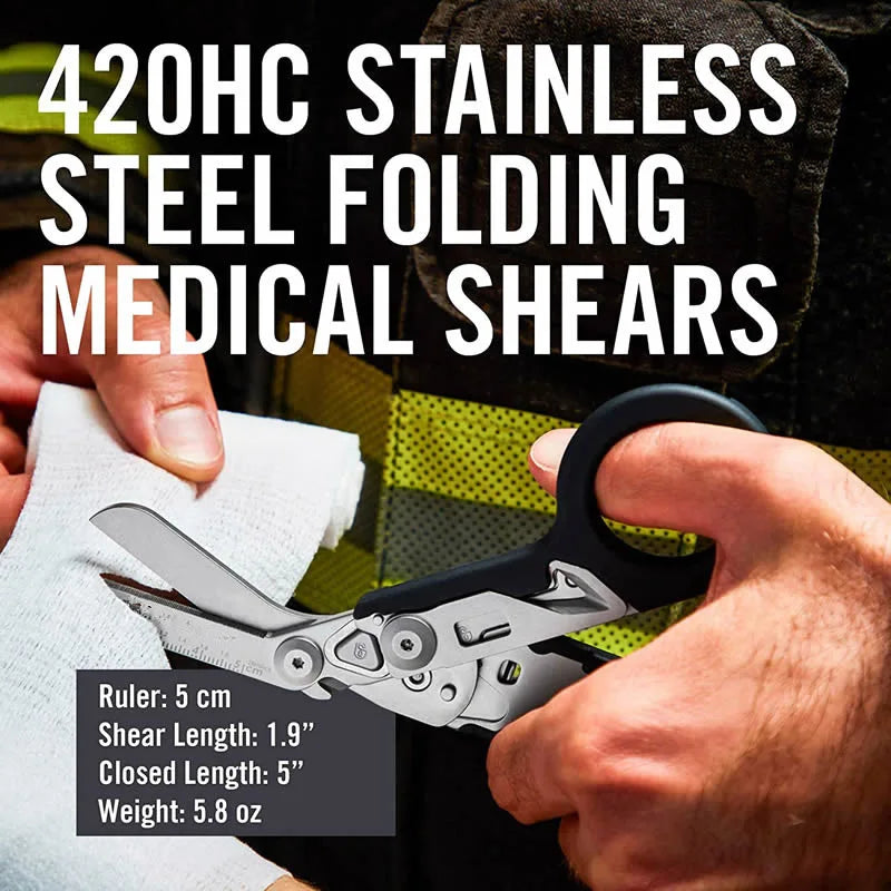 Multifunctional Scissor Tactical Plier Outdoor Survival Tool Folding Creative Gadget Stainless Steel Retractable Raptors Shears Peaceful Pleasures Health and Wellness