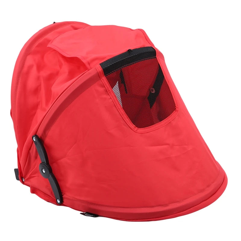 Baby Stroller Sunshield Shade Protection Hood Canopy Cover Prams Stroller Accessories Visor Sitting and Lying Shade Peaceful Pleasures Health and Wellness Red