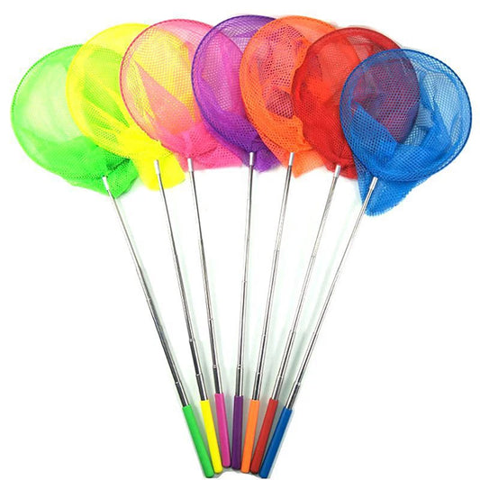 Retractable Fishing Nets Insect Butterfly Dragonfly Net Outdoor Portable Fishing Net Children Fun Game Fishing Toy Peaceful Pleasures Health and Wellness