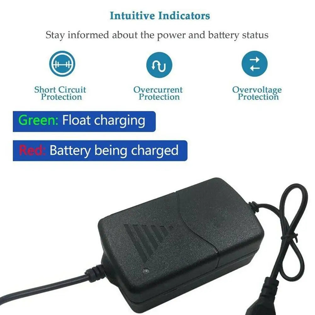 12V Motorcycle Charger for AGM Batteries with Indicator Peaceful Pleasures Health and Wellness