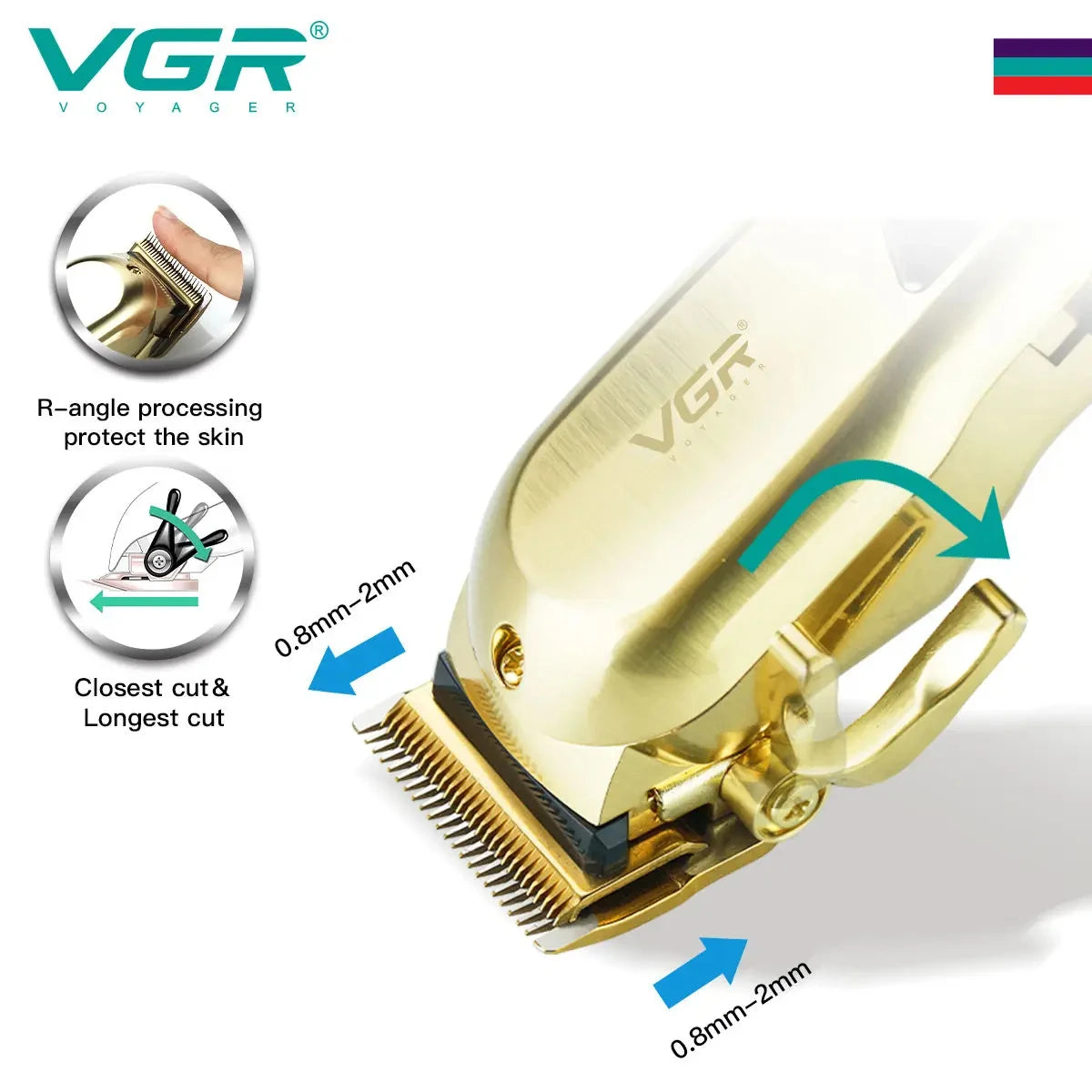 VGR Hair Clipper Hair Trimmer for Men Hair Cutting Machine Beard Trimmer Profesional Cordless Haircut Machine Rechargeable V-278 Peaceful Pleasures Health and Wellness