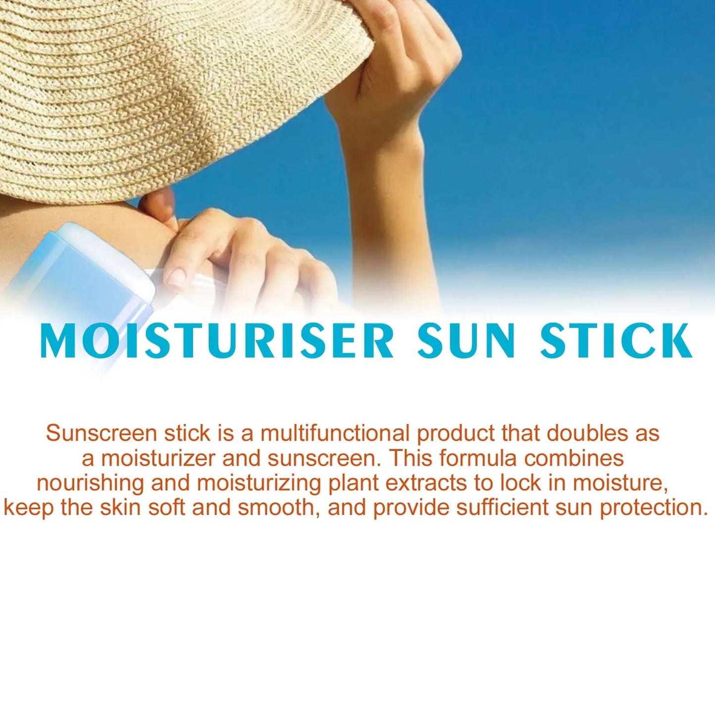 Body Sunscreen Cream Stick Spf50 Antioxidant Prevent Sunburn Moisturizing Skin Sweatproof Brightening Resist UV Rays Serum Stick Peaceful Pleasures Health and Wellness