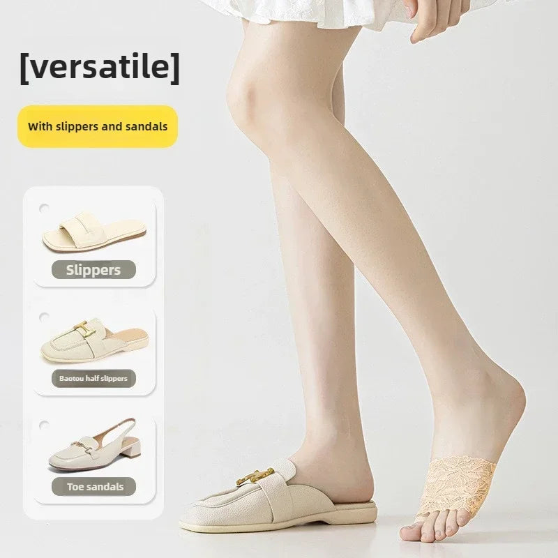 Women's Non-Slip Invisible Half Sole Socks for High Heels