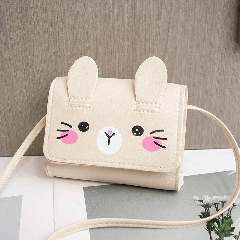 Girls Mini PU Leather Crossbody Bag – Kids Princess Purse