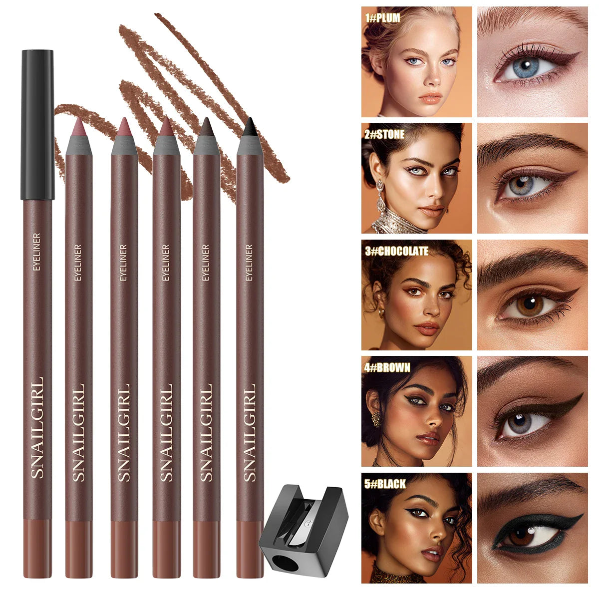 W3W Waterproof Eyebrow Pencil – Long-Lasting, 3 Shades