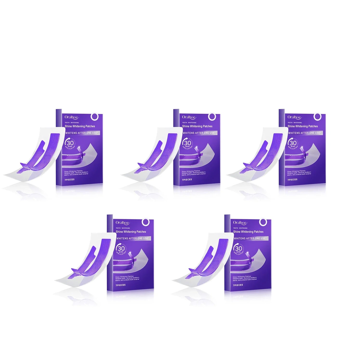 Oralhoe Teeth Whitening Strips – Stain Removal Gel Patches