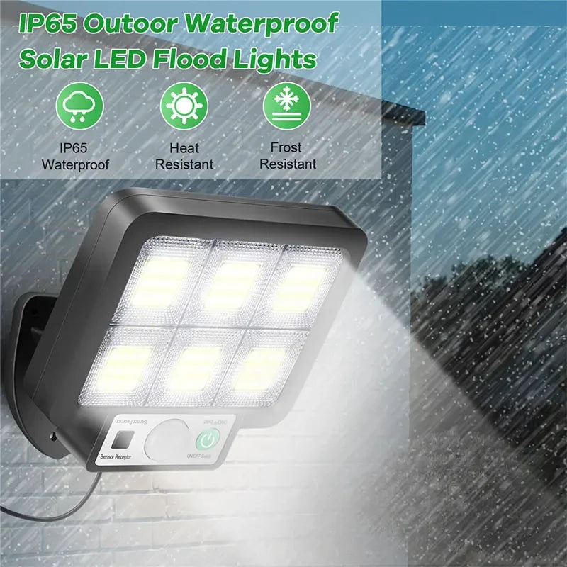 HOMEFISH LED Solar Split Wall Lamp with Motion Sensor Outdoor Waterproof Emergency Lighting for Street Garden Security And Deco Peaceful Pleasures Health and Wellness