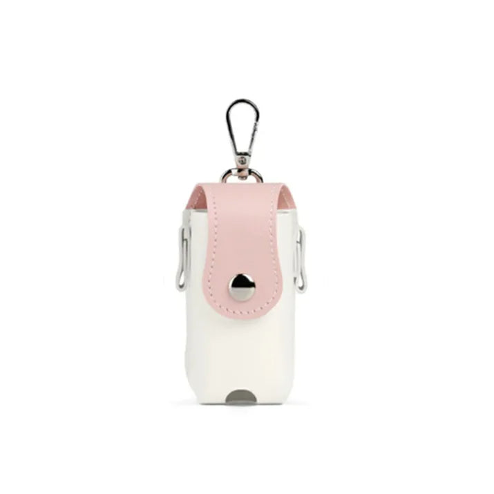 Portable Mini Golf Ball Protection Bag Outdoor Sports Dopamine Color Series with Keychain Can Hanging Small Waist Golf Bags Peaceful Pleasures Health and Wellness pink