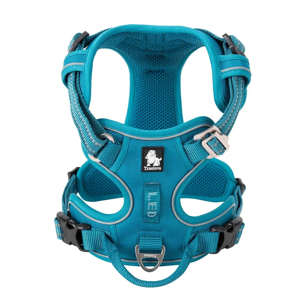 TRUE LOVE Pet Harness No Pull Nylon Reflective Dog Harness Adjustable Comfortable Control Step-in Brilliant Truelove TLH5654 Peaceful Pleasures Health and Wellness