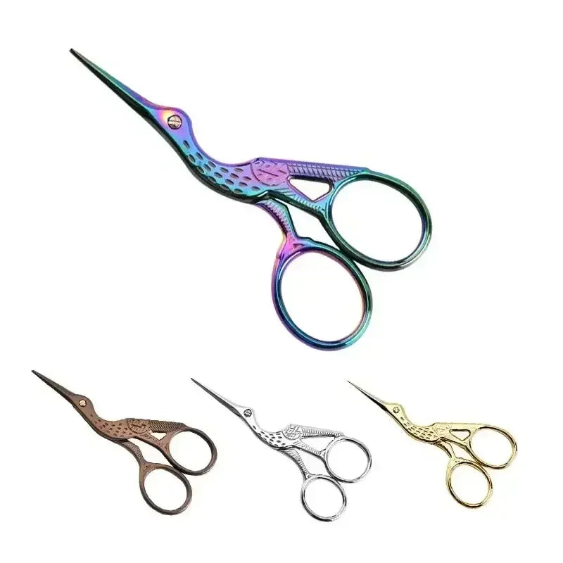Rainbow Stork Embroidery Scissors – Sharp Stainless Steel Shears Embroidery Scissors Peaceful Pleasures Health and Wellness