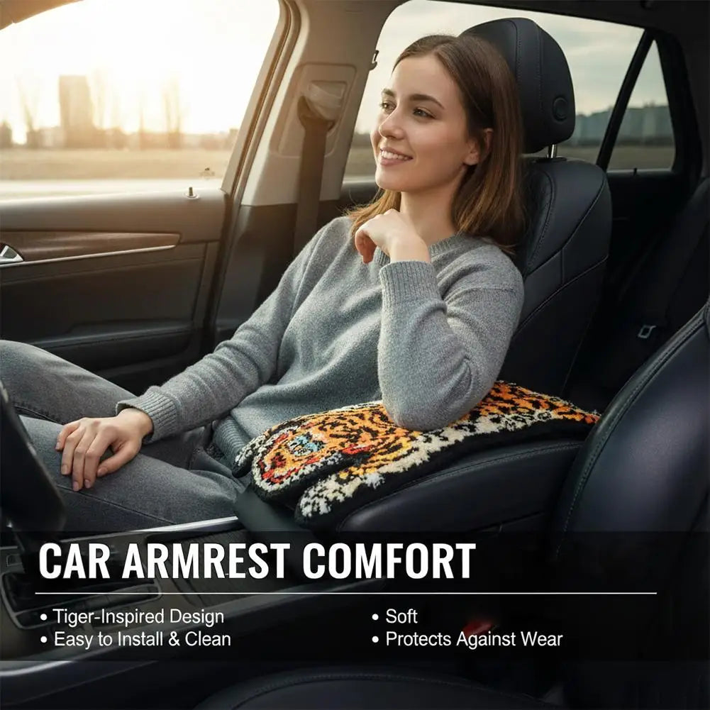 Car Center Console Mat Soft Anti‑Slip Center Console Decor Mat Universal Auto Interior Decorative Protective Pad for Vehicle Peaceful Pleasures Health and Wellness