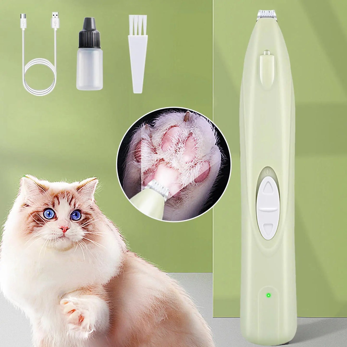 Electric Dog Clippers Dog Paw Hair Trimmer Rechargeable Low Noise Hair Shaver For Daily Home Ears Eyes Rump Peaceful Pleasures Health and Wellness