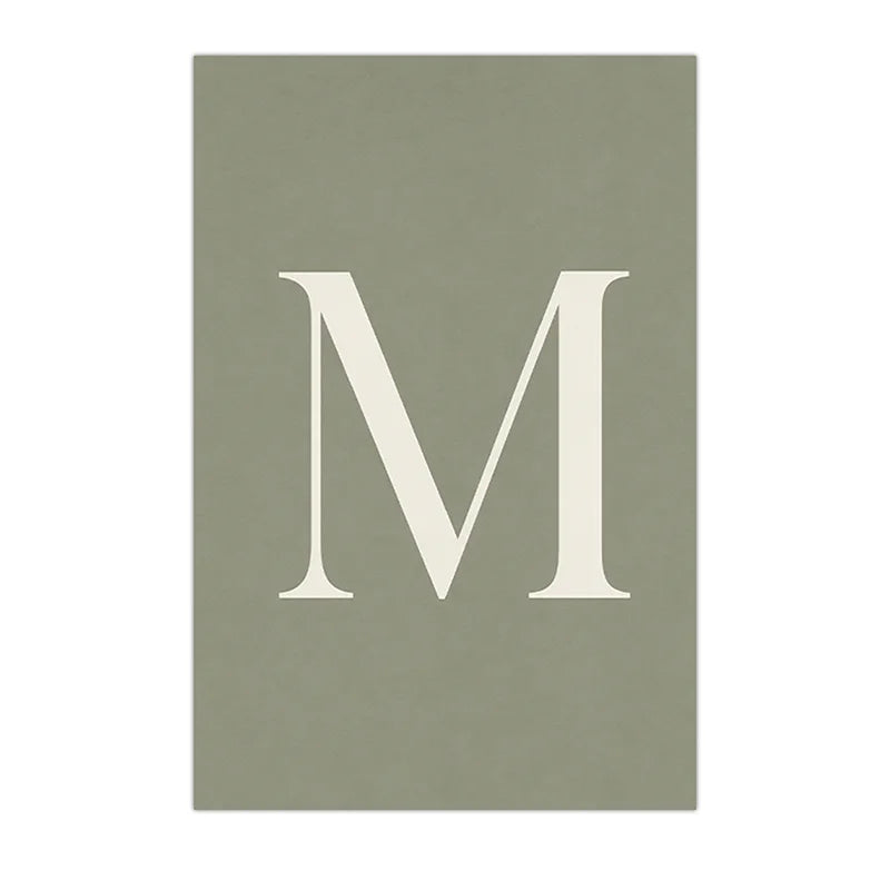 Personalized Animal Letter Canvas Art – Kids Nursery Wall Decor