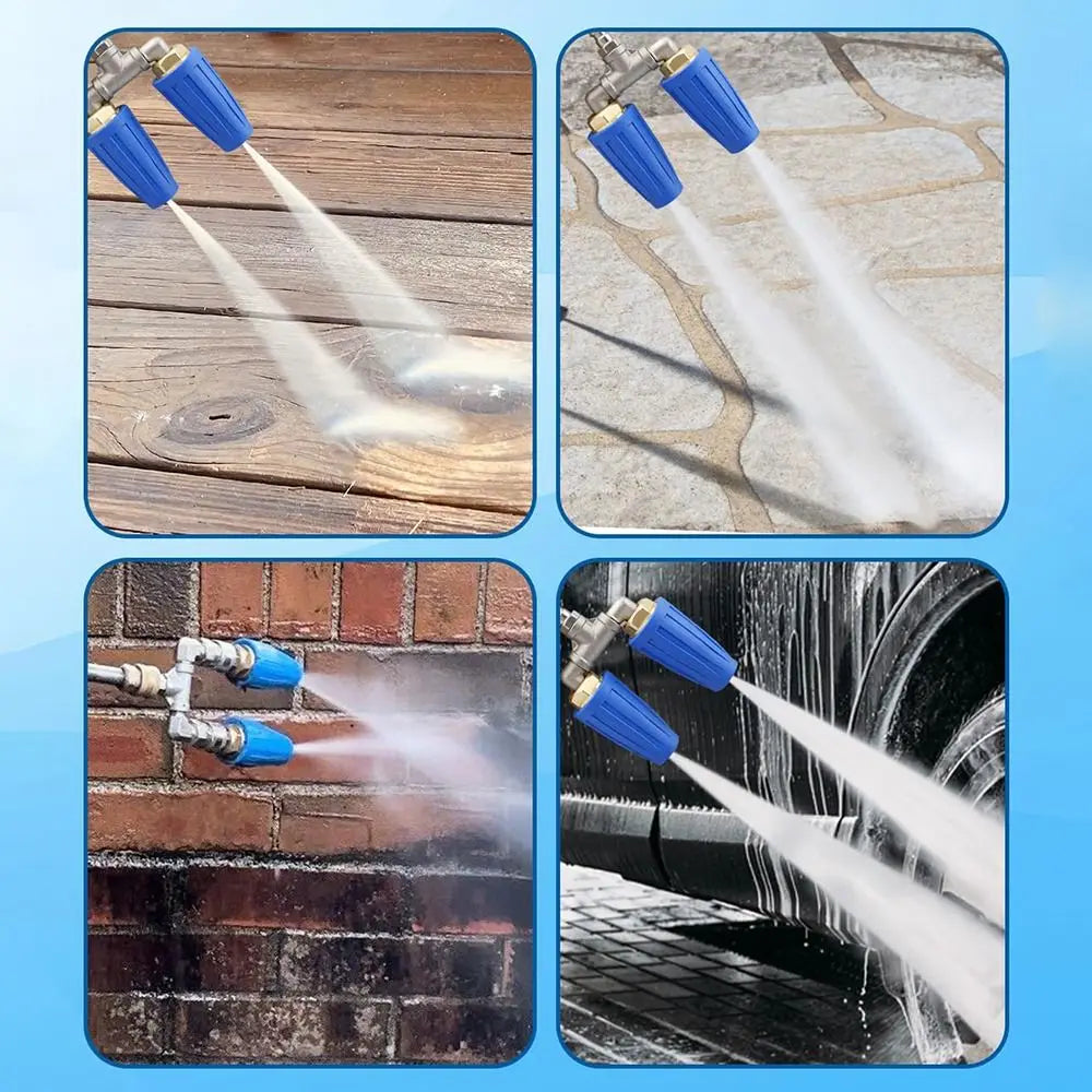 360° Dual Turbo Pressure Washer Nozzle | 4000 PSI 1/4"