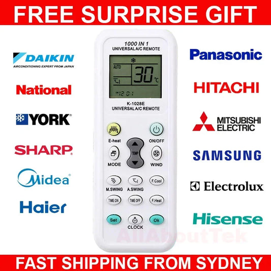 Air Conditioning Universal Remote Control One Click Settings For All Mainstream Brands Without Code LCD Display 1000 In 1 Peaceful Pleasures Health and Wellness