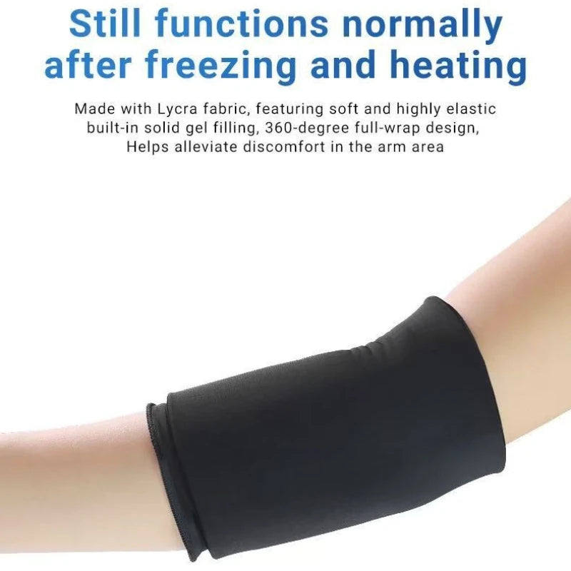 Sports Ice Pack Gel Elbow Guard Cold Compress Knee Guard Arm Guard Elastic Compression Gel Protective Gear Peaceful Pleasures Health and Wellness
