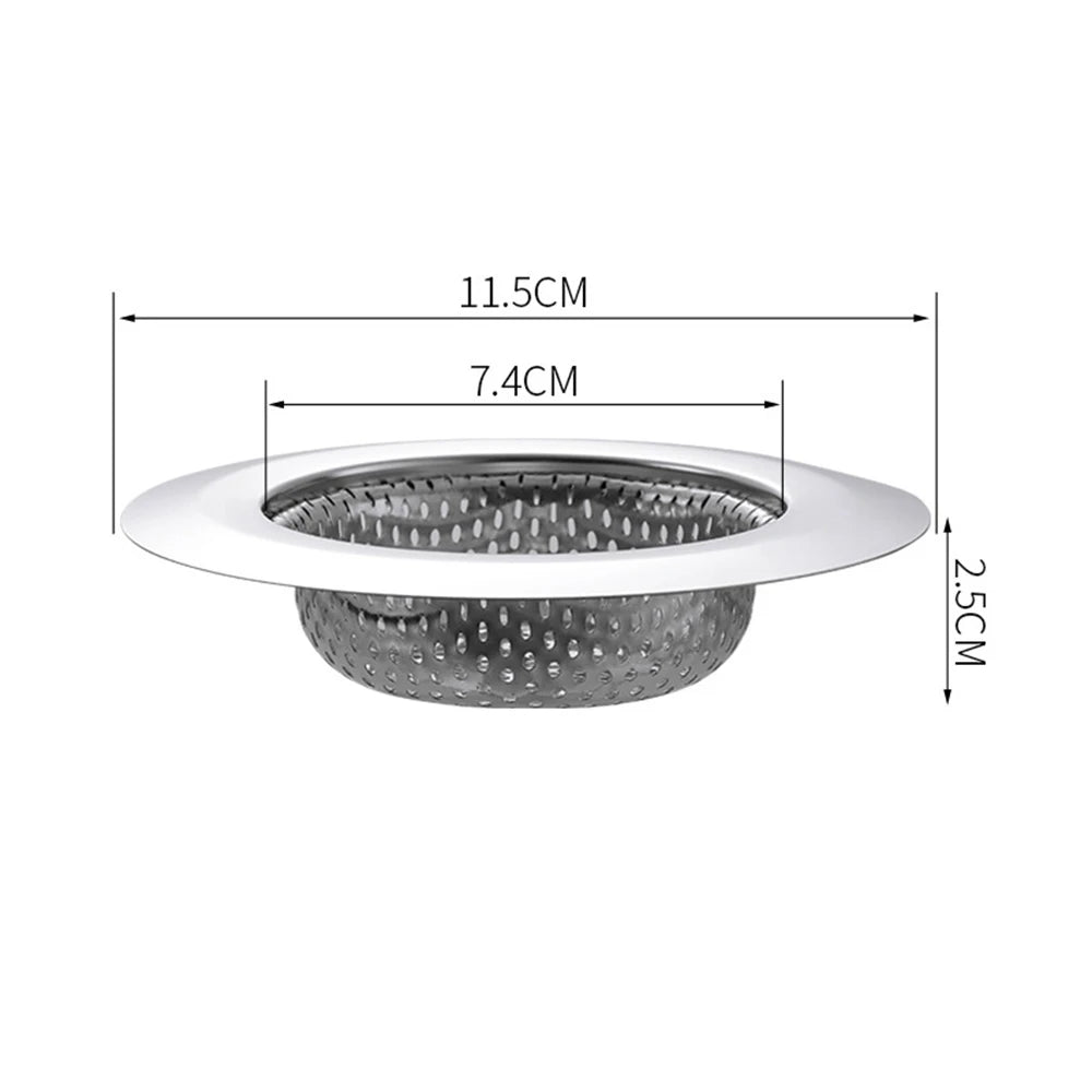 Strainer Stainless Steel Sink Stopper Innovative Practical Design Mess-Free Draining Strainer for Kitchens Restaurants Sewer Peaceful Pleasures Health and Wellness