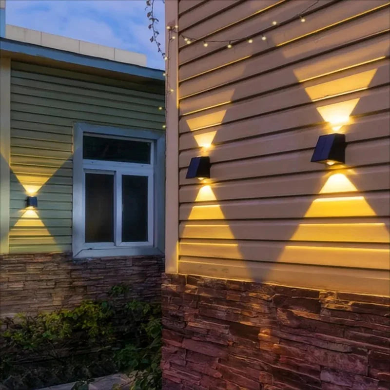 Solar Outdoor Wall Washer Light – Waterproof Garden Mood Lighting