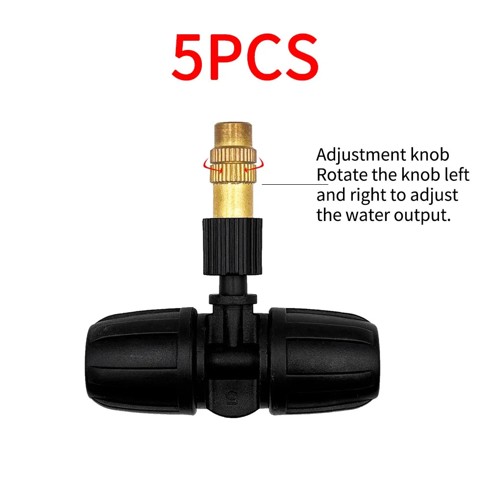 5pcs Automatic Watering System Gardening Watering Timer Nozzle Household Atomizing Nozzle Plant Spraying Spray Dust Reduction Peaceful Pleasures Health and Wellness 5Pack