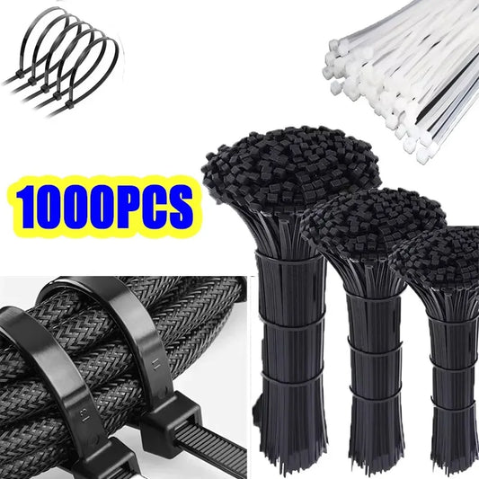 Self-Locking Nylon Cable Zip Ties Set | 100–1000 Pcs Cable Zip Ties Oasis Select